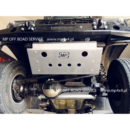 Osłona HD2 drążków przednich do Land Rover Defender aluminiowa