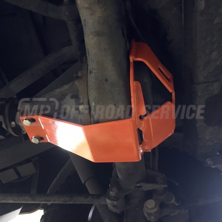 Osłona ze ślizgiem główki tylnego mostu do Land Rover pomarańczowa