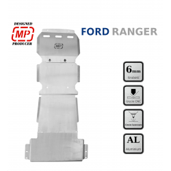 Zestaw aluminiowych osłon podwozia HD do Ford RENGER od 2012