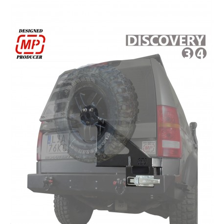 Uchwyt na koło zapasowe i podnośnik hilift do Land Rover Discovery 3 i 4 mp4x4.pl