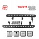 Progi boczne otworowe do Toyota Hilux Revo od 2016-2022 rock sliders