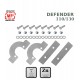 Mocowanie sprężyn HD komplet do Land Rover Defender 110 www.mp4x4.pl