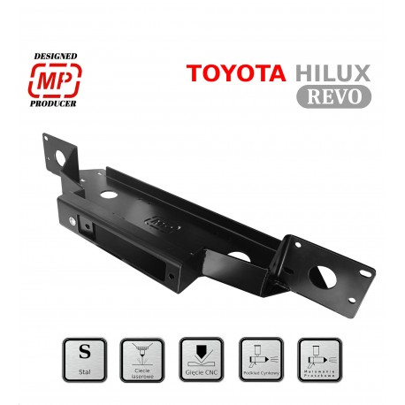 Płyta montażowa pod wyciągarkę do Toyota Hilux Revo od 2015 mp4x4.pl