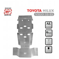 Zestaw aluminiowych osłon podwozia HD do TOYOTA Hilux VIGO 2005-2011 mp4x4.pl
