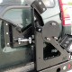 Uchwyt na koło zapasowe i podnośnik hilift do Land Rover Discovery 1 - wersja otwierana z drzwiami