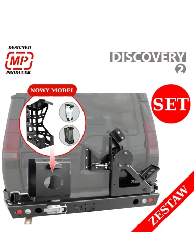 Wersja tylnego zderzaka z dodatkowymi uchwytami na koło zapsowe i kanister